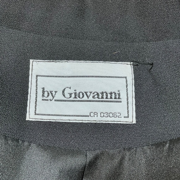GIOVANNI Black Cropped Blazer Goldtone Buttons Double Breasted MADE IN CANADA 12 - Picture 5 of 9